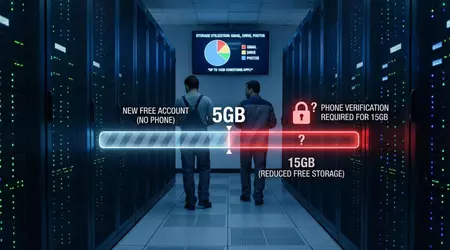 Google réduit le stockage gratuit à 5 Go sans numéro de téléphone