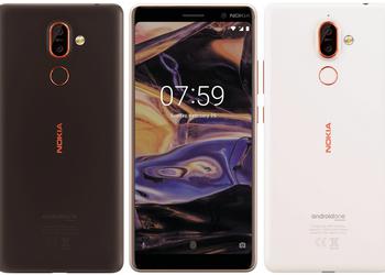 Real photo of Nokia 7 Plus with full-screen design