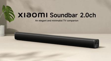 Xiaomi unveils Soundbar 2.0ch: affordable soundbar with Bluetooth 5.3 and a wide range of ports