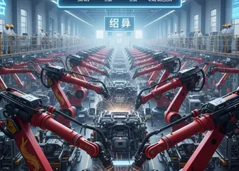 В 2024 году Китай установил больше промышленных роботов, чем остальной мир вместе взятый