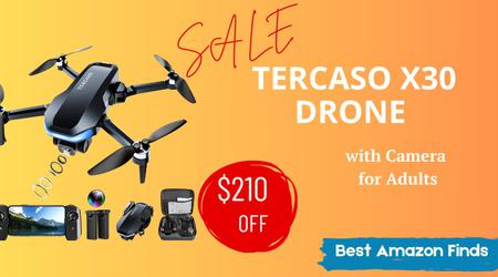 Tercaso X30 Drone with Camera for Adults - $210 Off Don't miss it!