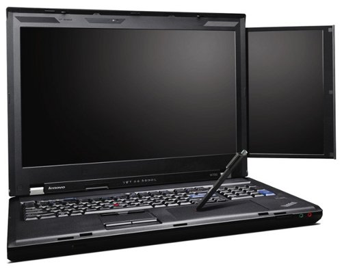 Lenovo ThinkPad W700ds: первый ноутбук с двумя экранами