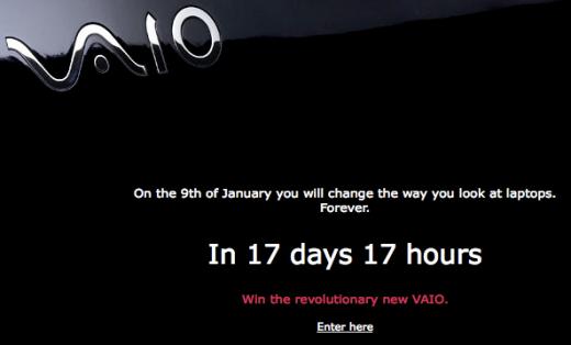 Sony выпустит новый ноутбук VAIO 9 января