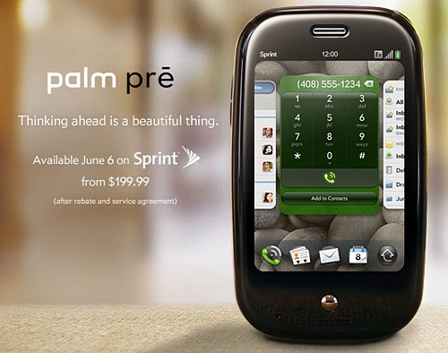 Palm Pre появится в июне и будет стоить 200 долларов с контрактом