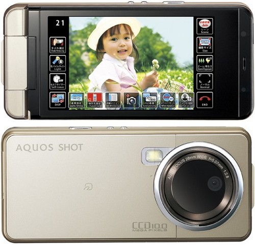 Sharp Aquos Shot 933SH: 10-мегапиксельный камерофон со светосильной оптикой