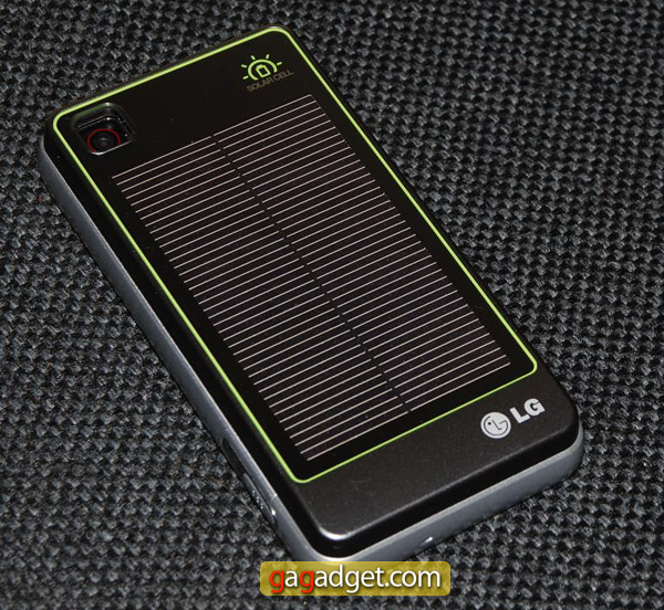 Видеообзор мобильного телефона с солнечной зарядкой LG GD510 Sun Edition
