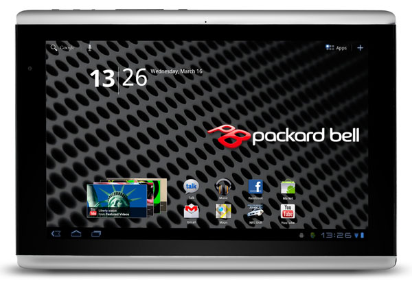 Packard Bell Liberty Tab: 10-дюймовый планшет с Android 3.0