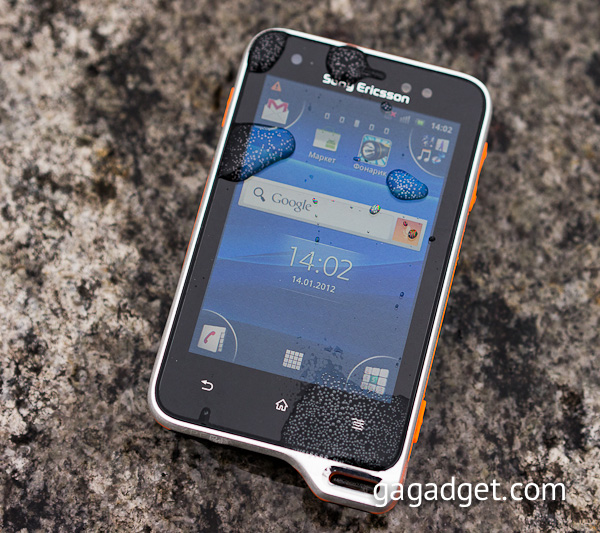 Беглый обзор защищённого смартфона Sony Ericsson XPERIA Active -8