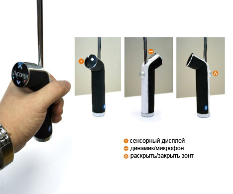 Bluetooth-соединение с зонтом установлено! - концепт зонта с встроенной гарнитурой-2