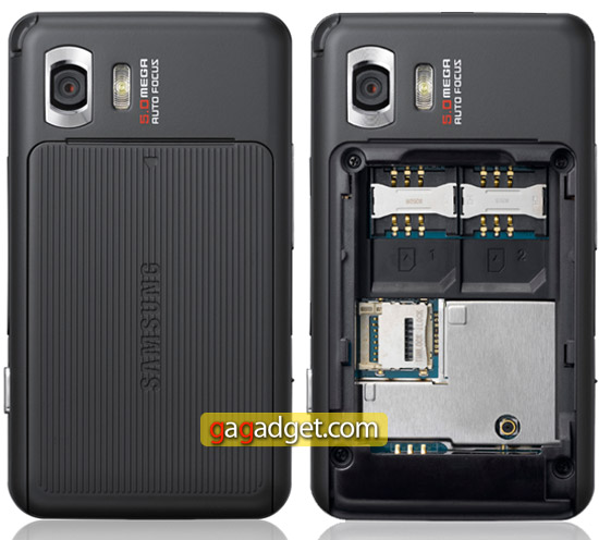 Samsung D980 – дуальный телефон с сенсорным экраном-2