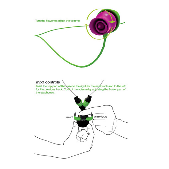 Концепт плеера в виде вазы с цветами-2