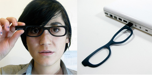 У кого четыре глаза… концепт USB-флешки для ботанов