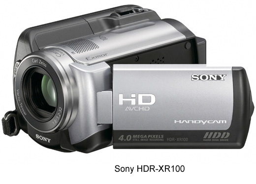Sony HDR-XR520V с диском 240 Гб и другие HDD-видеокамеры линейки 2009 года-2