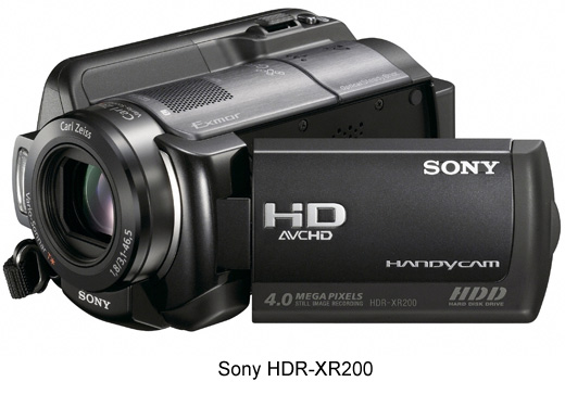 Sony HDR-XR520V с диском 240 Гб и другие HDD-видеокамеры линейки 2009 года-3