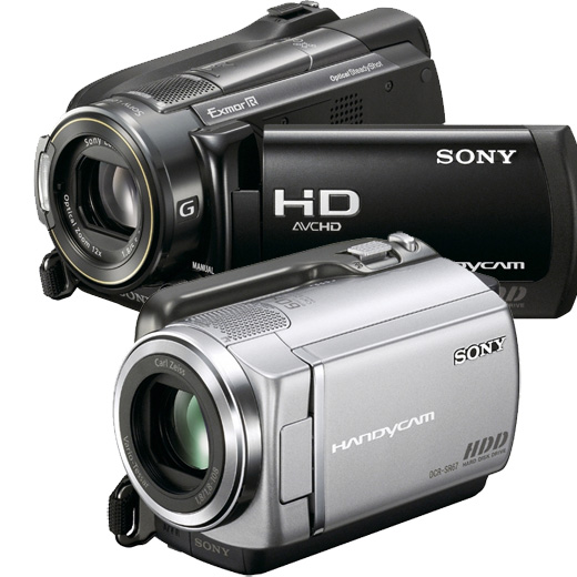 Sony HDR-XR520V с диском 240 Гб и другие HDD-видеокамеры линейки 2009 года