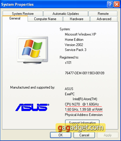 Гламурный графит: подробный обзор нетбука Asus Eee PC S101-3