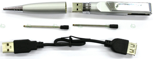 Thanko SD4 Pen: ручка-кардридер для 4 карт SD-5