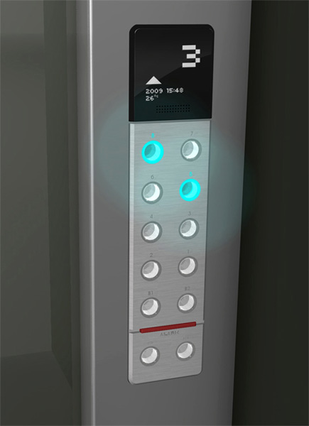 Бесконтактные кнопки с ультрафиолетовым излучением для лифтов-3