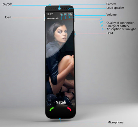 Mobile Script: футуристичный концепт телефона с гибким экраном-4