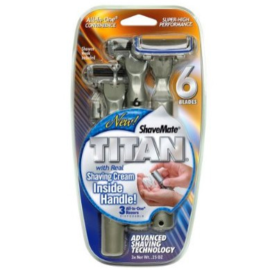 Бритвенный станок Titan с емкостью пены для бритья-2