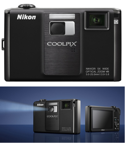 Nikon Coolpix S1000pj: первая в мире камера со встроенным проектором