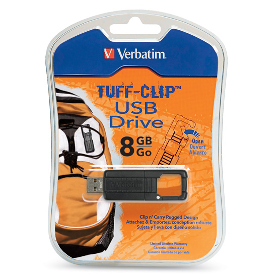 Verbatim TUFF-CLIP: USB-флешка с карабином-2