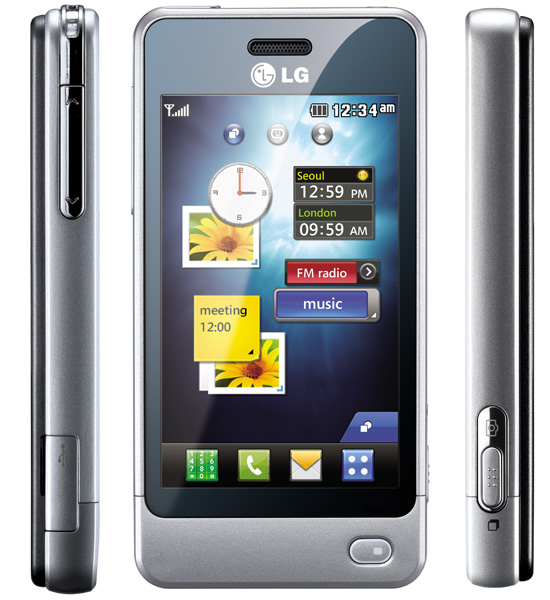 Сенсорный телефон LG GD510 появится в декабре по 2500 гривен