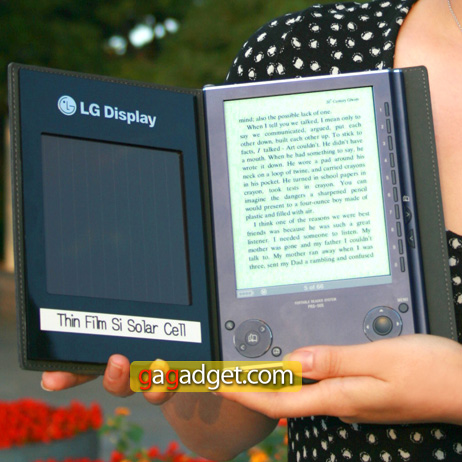 LG разработала электронную книгу с тонкопленочной солнечной батареей-2