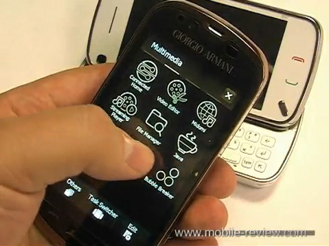 Windows-телефон Samsung B7620 Giorgio Armani на видео