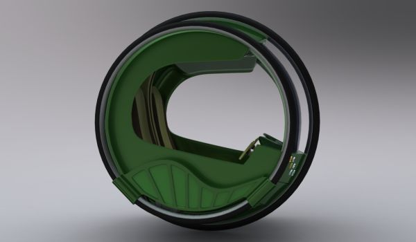 eRinGo: колесоподобный концепт двухместного автомобиля-7