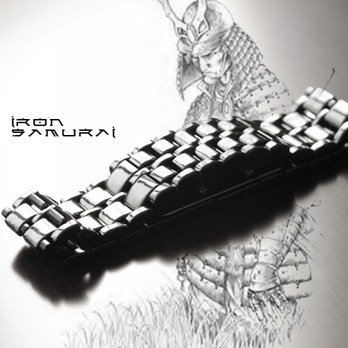 Iron Samurai: воплощенный концепт светодиодных часов-браслета-2