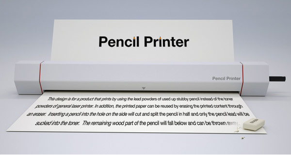 Вторая версия концепта Pencil Printer: еще проще, еще удобнее! (видео)