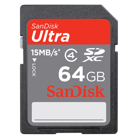 SanDisk анонсирует карту SDXC ёмкостью 64 гигабайта