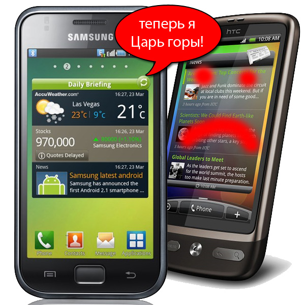 Samsung Galaxy S (I9000): флагманский Android-смартфон с SAMOLED экраном и 1 ГГц