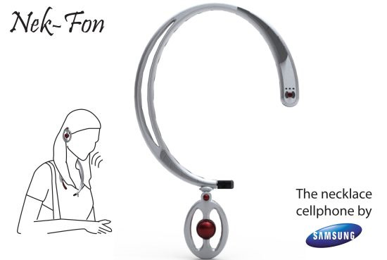 Nek-fon: концепт телефона в виде ожерелья-2