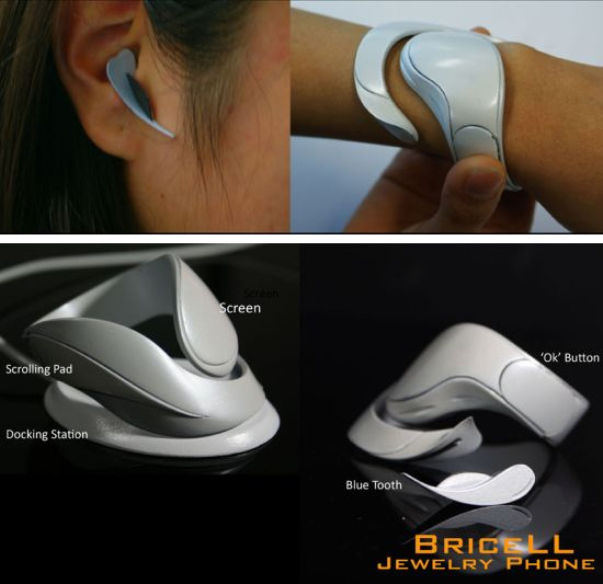 Bricell: концепт изящного браслета с встроенным телефоном-3