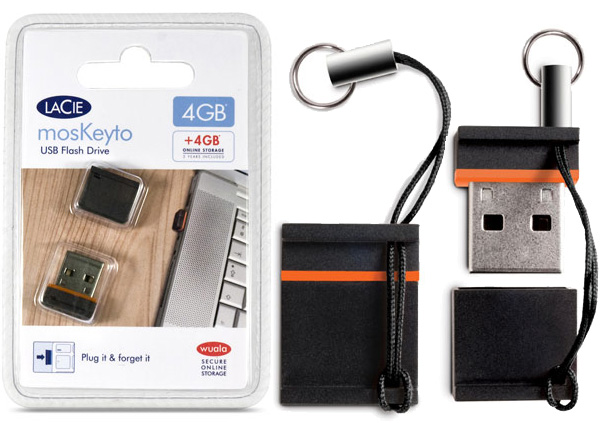 LaCie MosKeyto: миниатюрная USB-флешка "вставь и забудь"