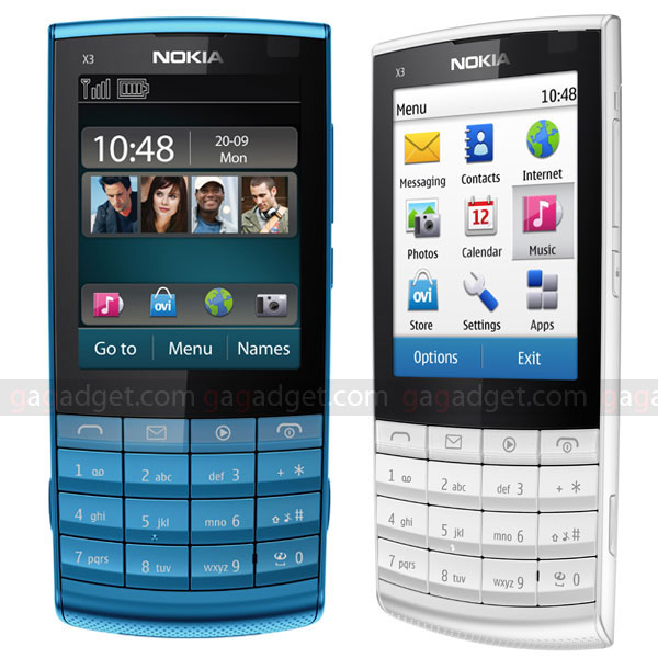 Nokia X3-02: симпатичный моноблок с сенсорным управлением (видео)-2