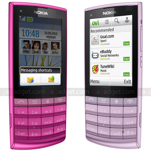 Nokia X3-02: симпатичный моноблок с сенсорным управлением (видео)-3