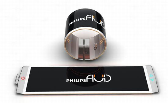 Распространяя флюиды: концепт гибкого телефона Philips Fluid в виде браслета-4