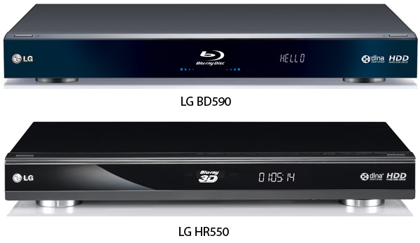 3D Blu-ray плееры LG HR550 и BD590: DLNA и встроенные жесткие диски