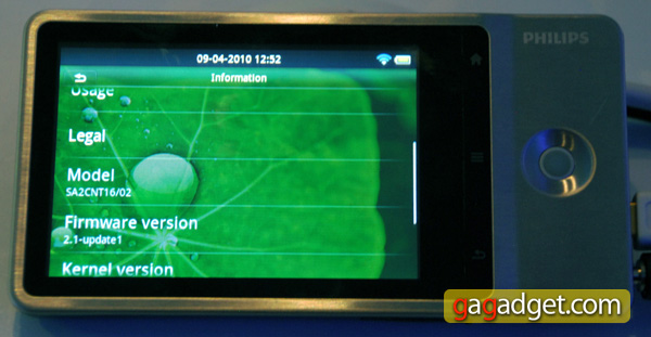 Плеер на Android 2.1 Philips Gogear Connect официально представлен на IFA 2010-5