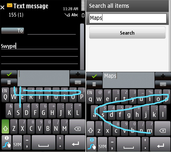 Система набора текстов Swype появилась на Symbian (видео)-3