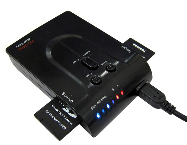 Thanko HD-2400: дубликатор карт SD и microSD