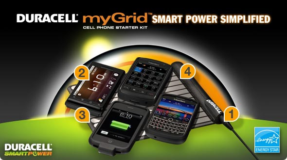 Duracell myGrid: беспроводное зарядное устройство для 4 телефонов (видео)