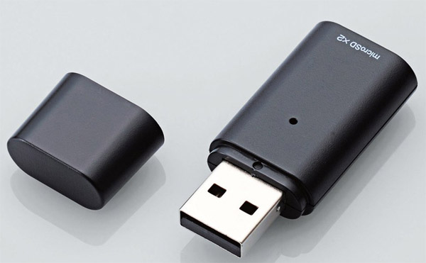 Elecom SMC06: USB-кардридер для двух карт microSD-3