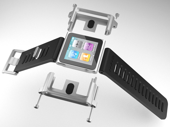 TikTok и LunaTik: аксессуары для iPod nano, превращающие плеер в наручные часы