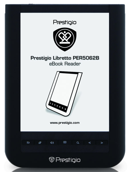 Prestigio Libretto PER5062B: 6-дюймовый ебук с сенсорным экраном за 2200 гривен-2