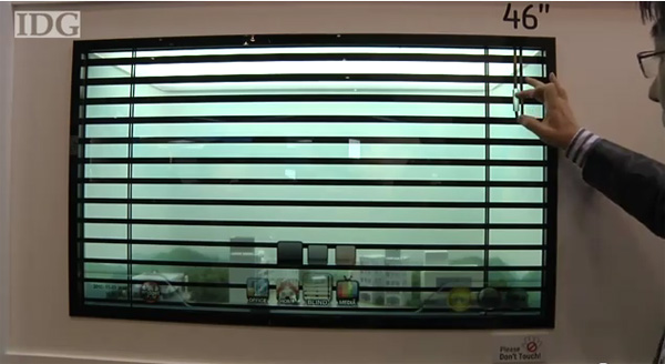 Samsung демонстрирует 46-дюймовый прозрачный сенсорный дисплей (видео)