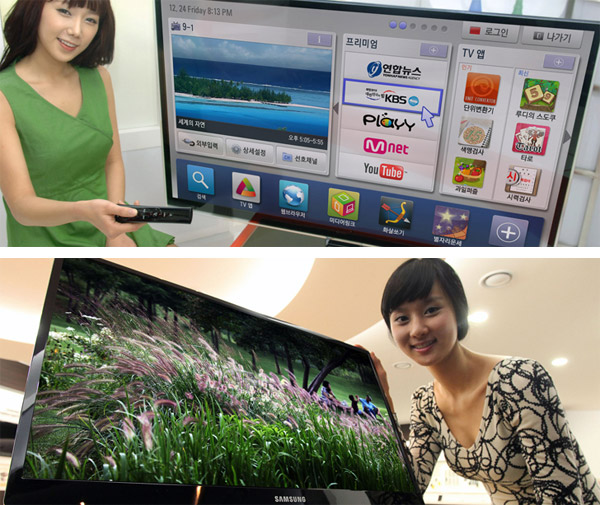 Фотографии 3D-телевизоров Samsung и LG для выставки CES 2011